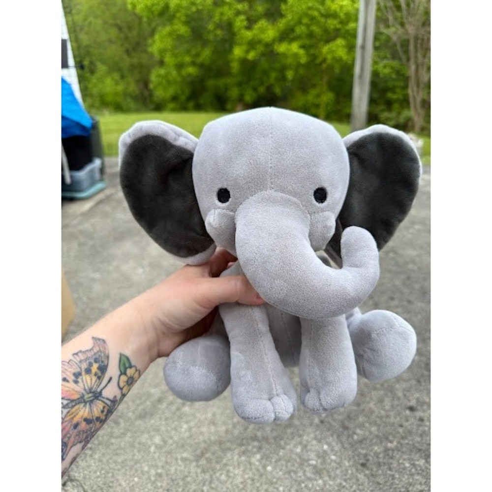 Bedtime Originals Humphrey Elephant Plush Stuffed Animal Grey Nursery Toy